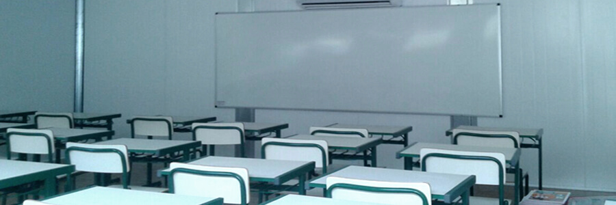 Containers da Brasmódulos viram sala de aula